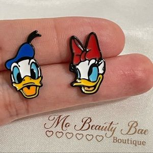 Daisy and Donald Duck Stud Earrings